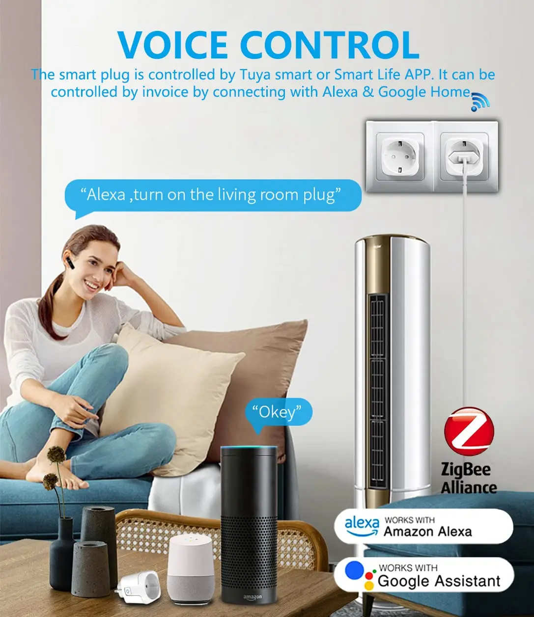 ZigBee EU Plug 16A/20A Smart P - Smart Home Europe ulasan dan harga