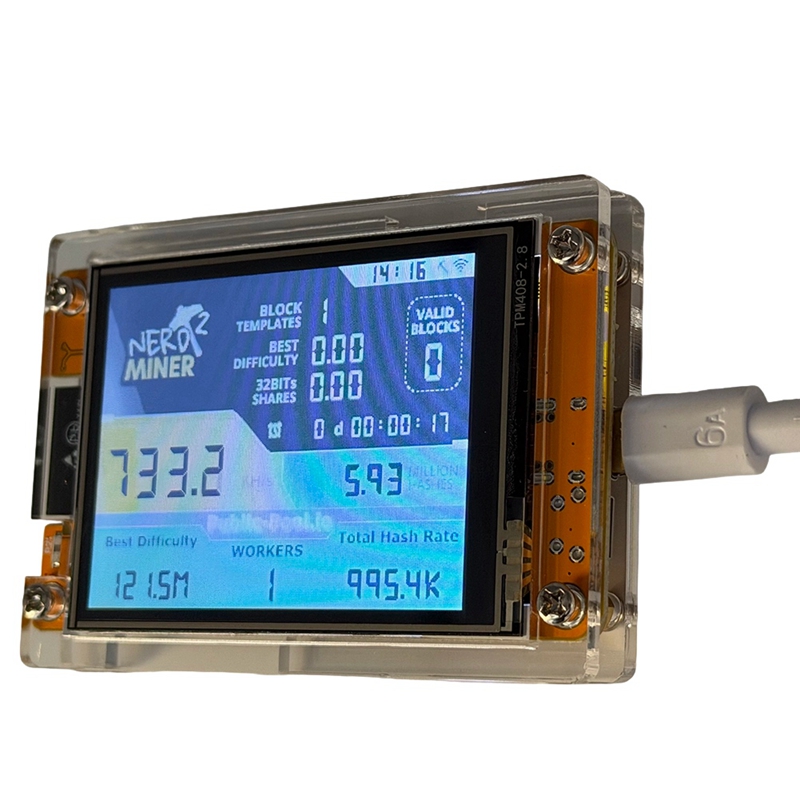 735Kh/S NMMinerNerdMiner Upgra - Upgrade Smart Home ulasan dan harga