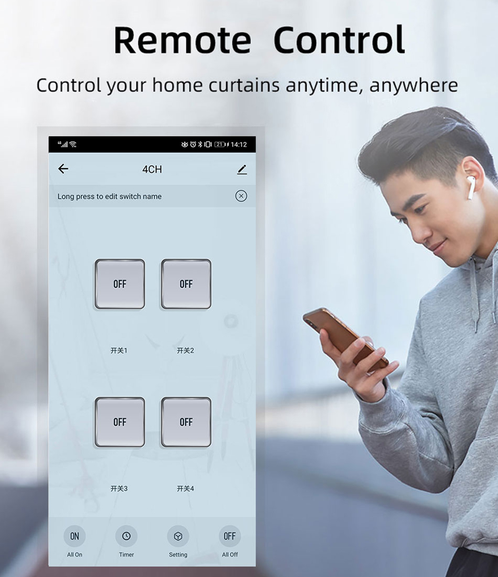 Tuya 4CH Zigbee Switch Relay M - Smart Home Usb ulasan dan harga