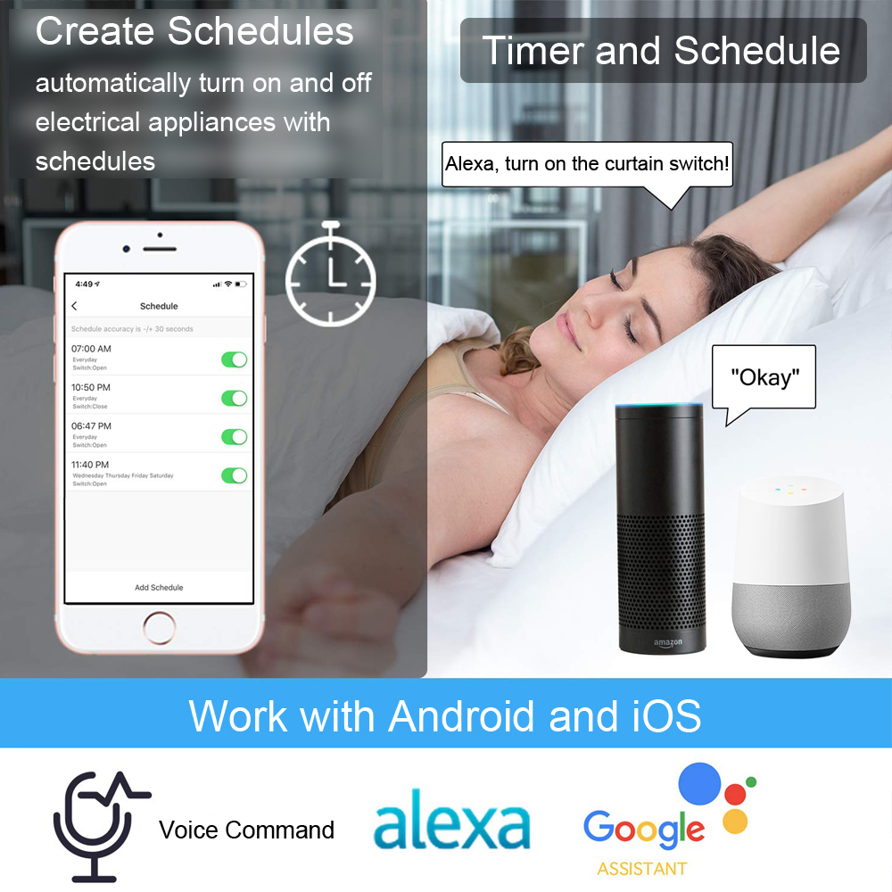 Tuya Smart Life WiFi Curtains  - Smart Home Europe ulasan dan harga