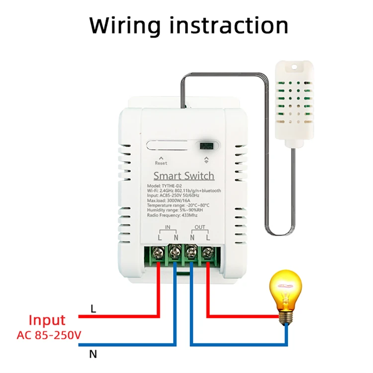 Work with Tuya 16A 3000W WiFi  - Smart Energy Monitor ulasan dan harga