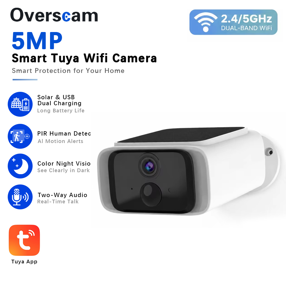 Tuya 5MP Solar Security Camera - Smart Home Outdoor Camera ulasan dan harga