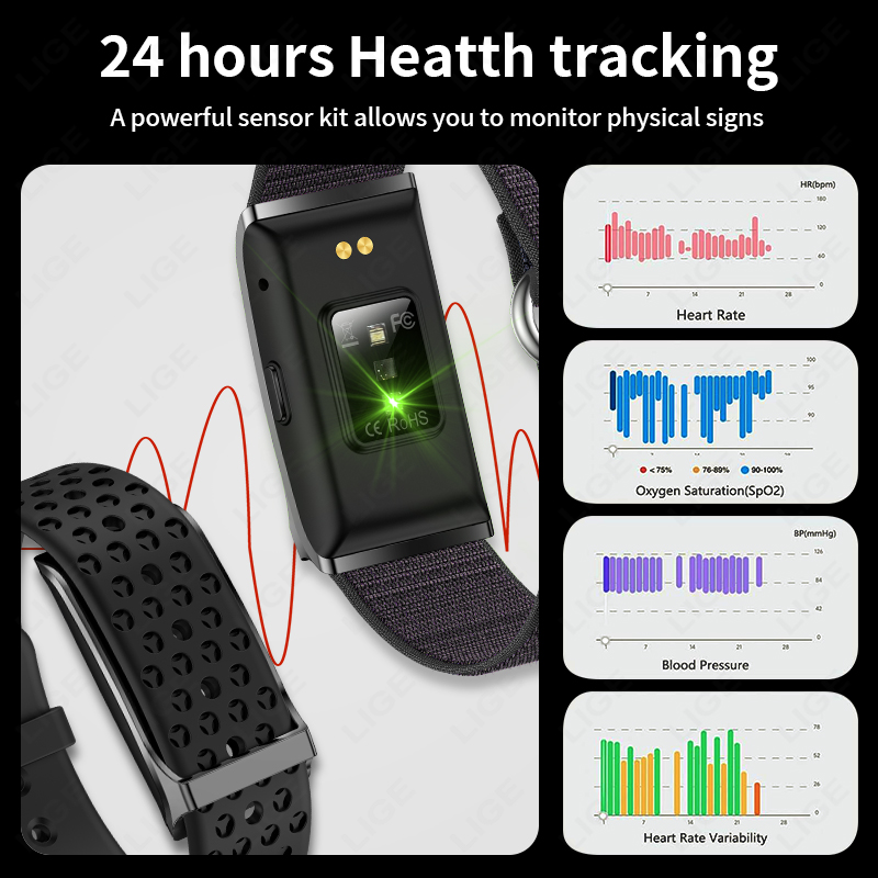 LIGE 100+ Sport Fitness Tracke - Smart Energy Monitor ulasan dan harga
