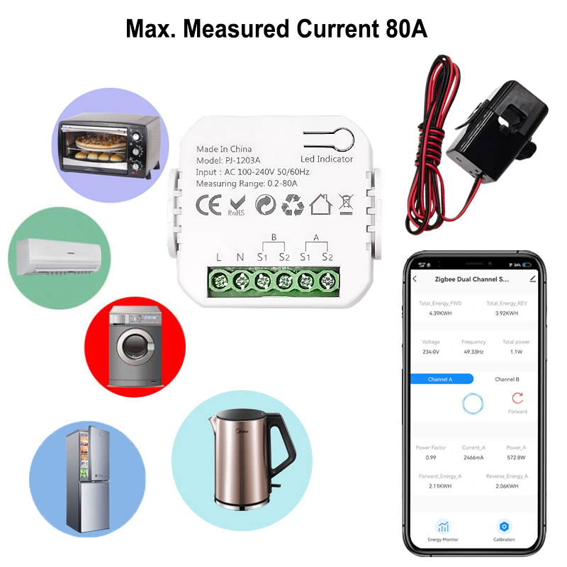 Smart ZigBee Energy Meter Bidi - Smart Energy Monitor ulasan dan harga