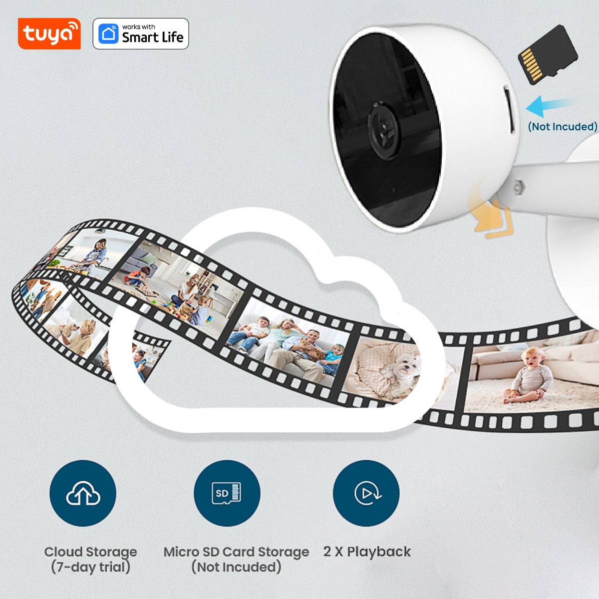 Tuya Smart 3MP HD Indoor Home  - Smart Home Camera Ezviz ulasan dan harga