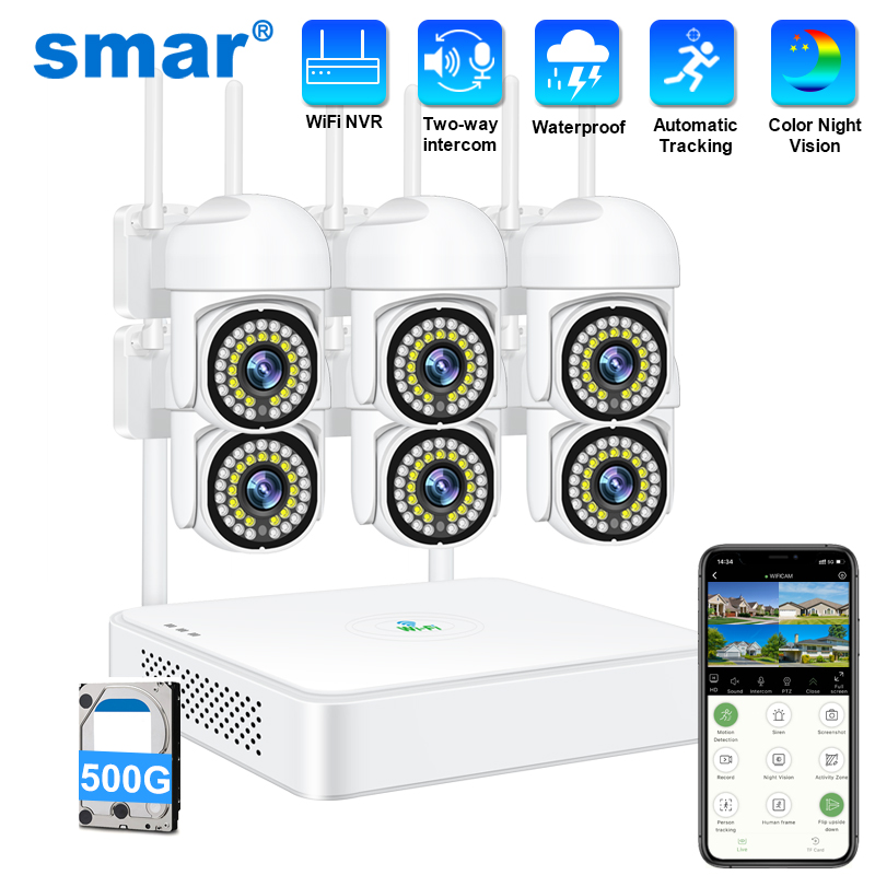 Smar 3MP Wireless CCTV Securit - Smart Home Outdoor Camera ulasan dan harga