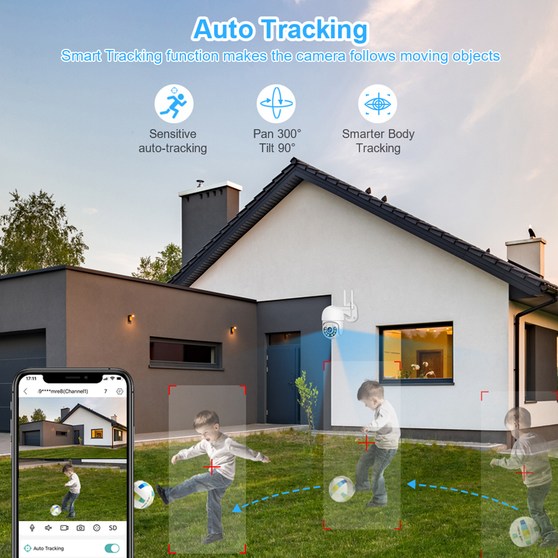 Smar 3MP Wireless CCTV Securit - Smart Home Outdoor Camera ulasan dan harga