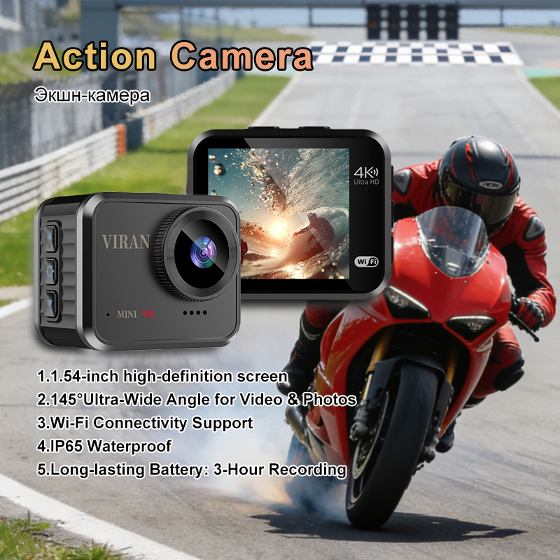 Mini Action Camera 4K Ultra HD - Smart Home Outdoor Camera ulasan dan harga