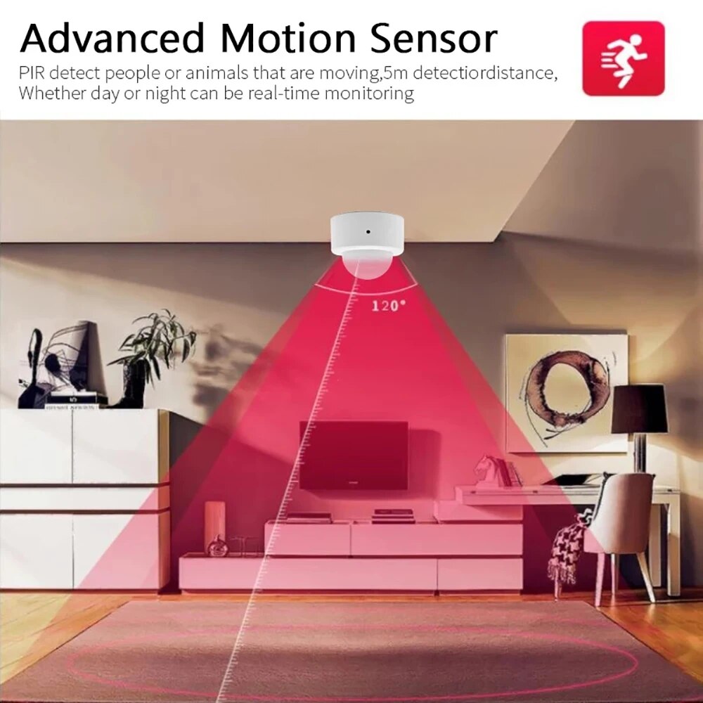 Zigbee Mini PIR Motion Sensor  - Smart Home Security ulasan dan harga