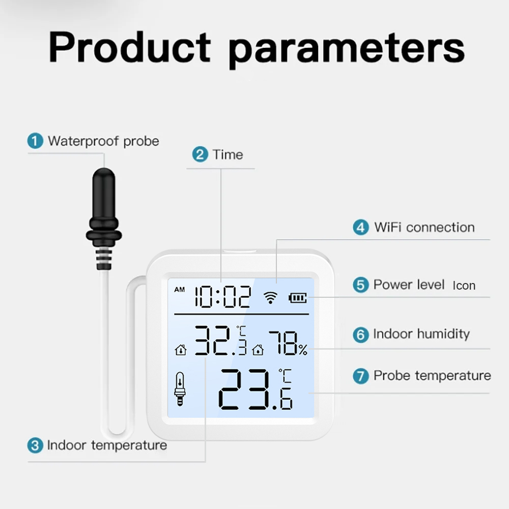 WiFi Humidity Temperature Sens - Smart Home Project ulasan dan harga