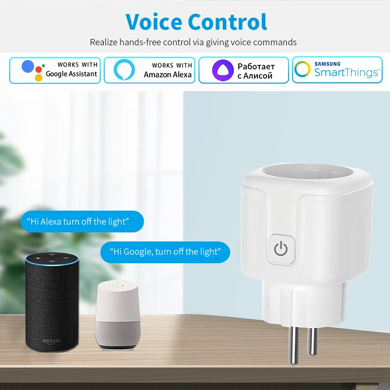 Tuya Smart Socket EU 16A AC100 - Smart Home Europe ulasan dan harga