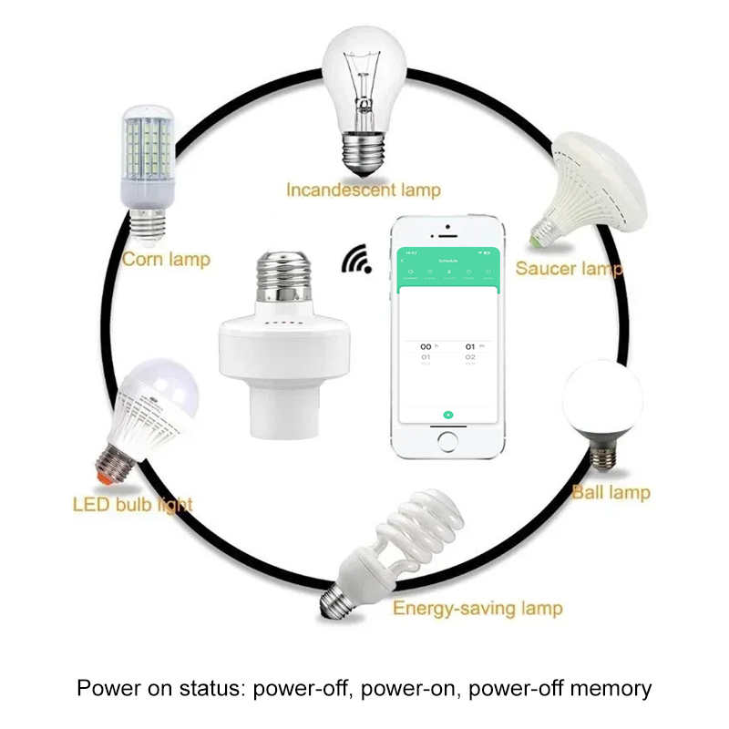 Tuya Smart E27 Socket Switch A - Smart Home Sistem ulasan dan harga