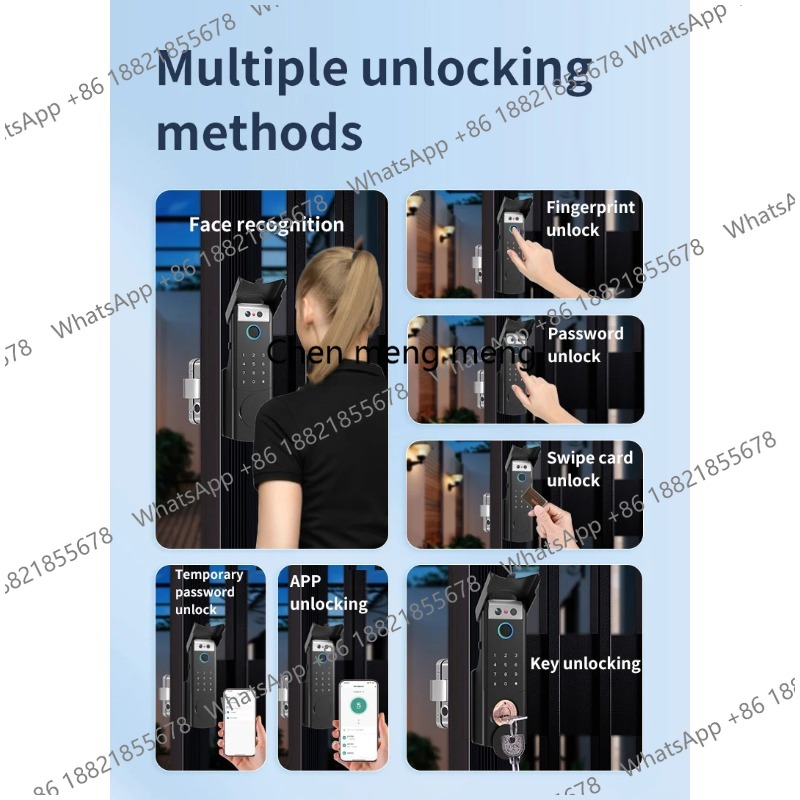 Waterproof Rim Lock Fingerprin - Wifi Doorbell Camera ulasan dan harga
