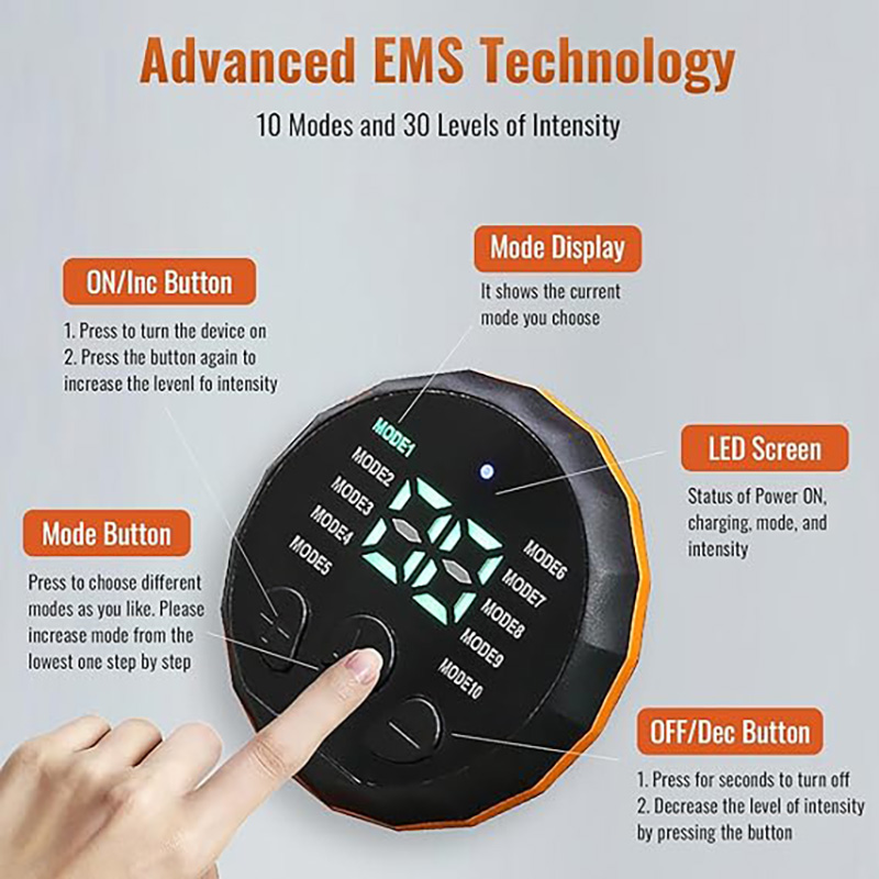 USB Recharge EMS Muscle Toner  - Smart Home Usb ulasan dan harga